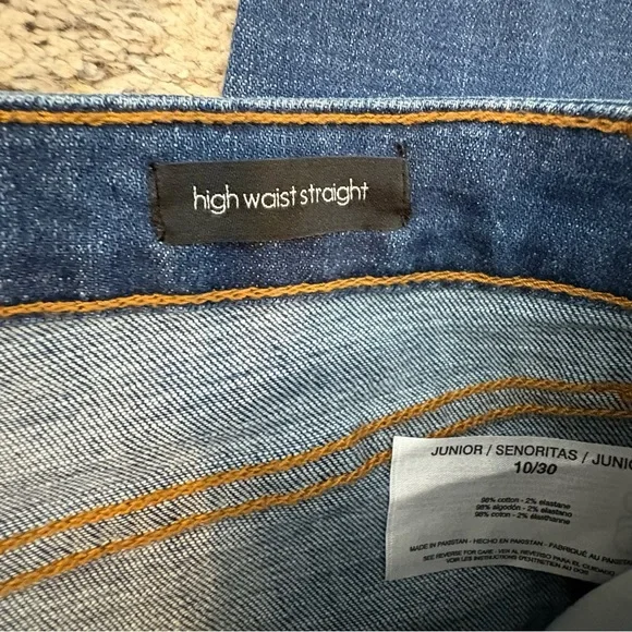 Ella Moss Dark Blue Straight Jeans - Picture 3 of 10